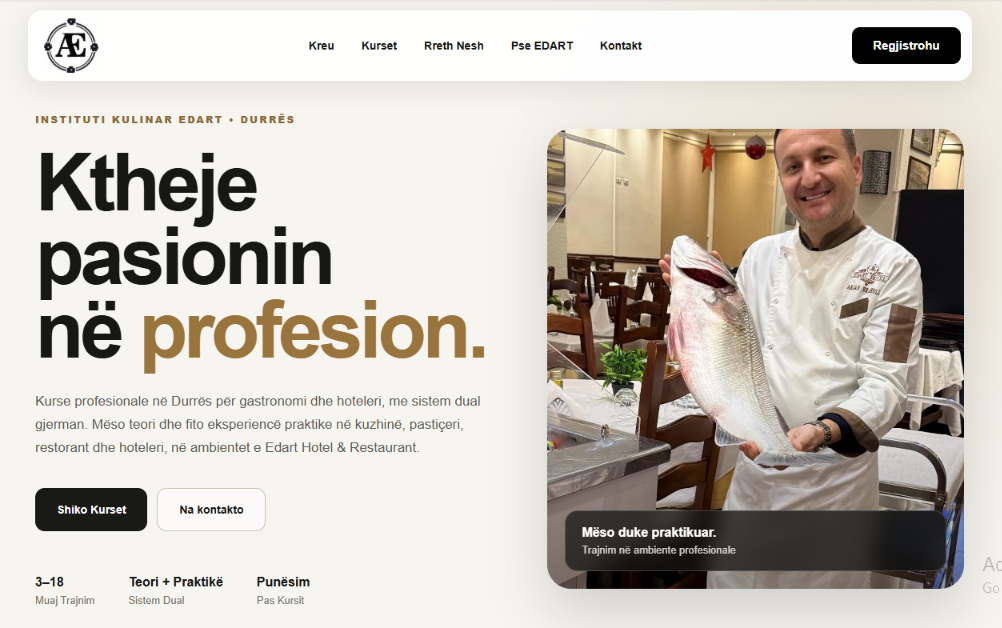 Edart homepage